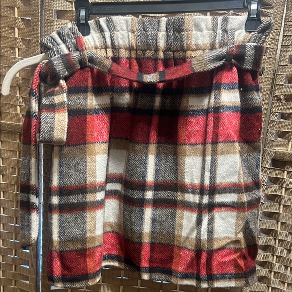 Have Red and Brown Plaid Mini Skirt - Picture 6 of 6